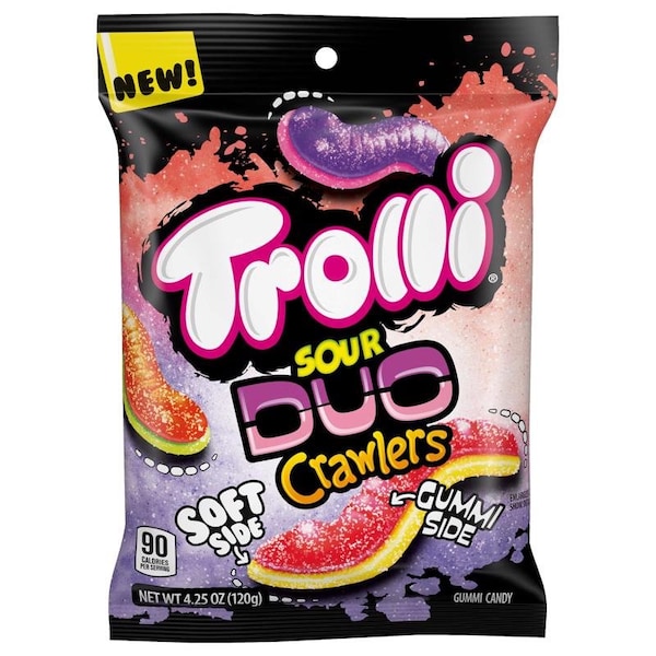 Trolli Trolli Sour Duo Crawlers Gummy Candy 4.25 oz, PK12 07815 - main